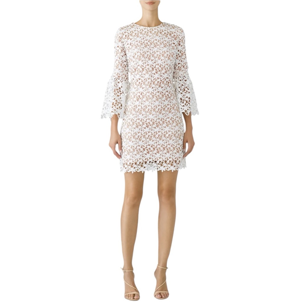Dress The Population Bell Sleeve Lace Dress Size